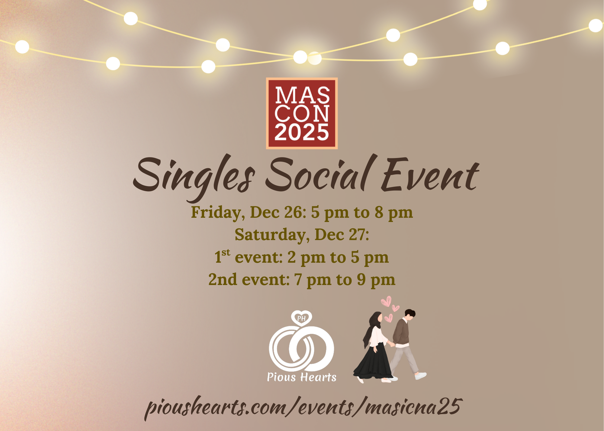 MAS ICNA & Pious Hearts Singles Social Event