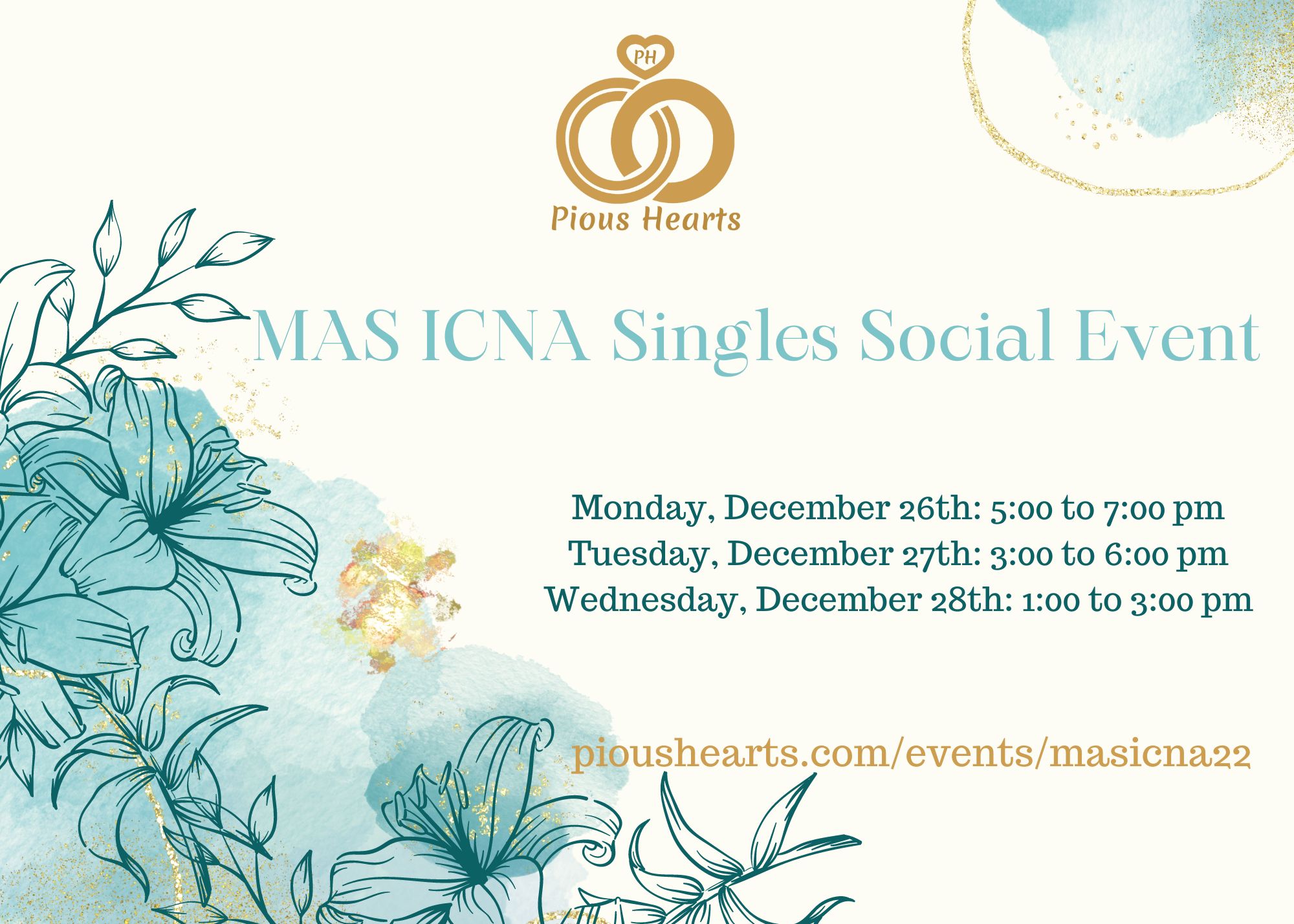 MAS ICNA & Pious Hearts Singles Social Event