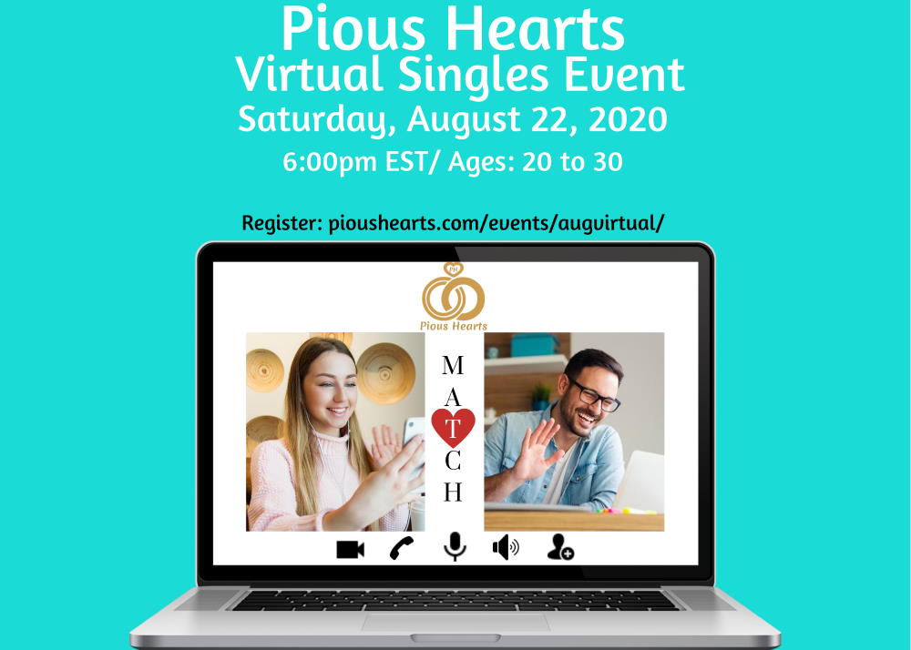 August Virtual Singles Event: 20 to 30 Years Old